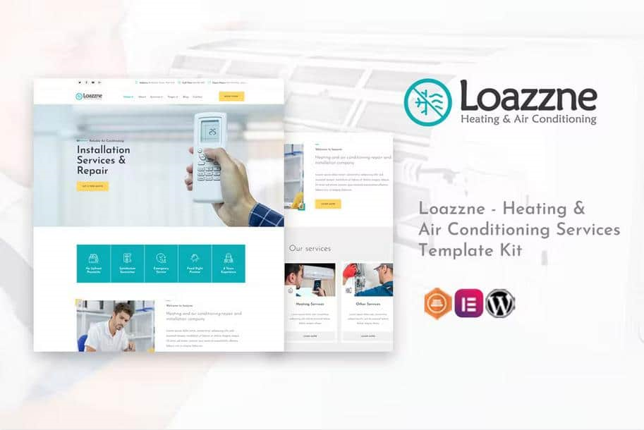 LOAZZNE – HEATING & AIR CONDITIONING SERVICES TEMPLATE KIT